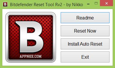 [v2] Bitdefender Reset Tool – Bitdefender All Products.